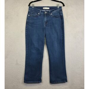 Levis Jeans Womens 10 Blue  529 Curvy Bootcut Mid Rise Dark Wash Stretch Western